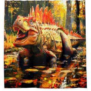 Dinosaur Shower Curtain