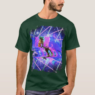 Dinosaur Skateboard Skateboarding, Rave Trippy Las T-Shirt
