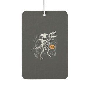 Dinosaur Skeleton Halloween Pumpkin Graveyard Desi Car Air Freshener