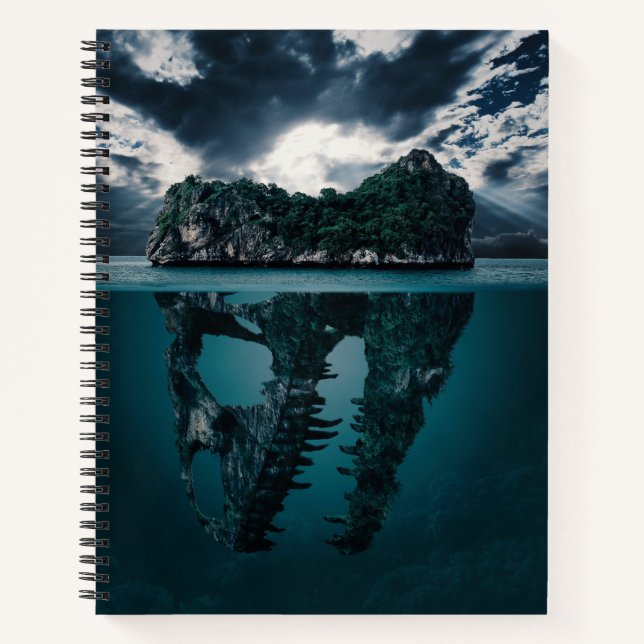Dinosaur Skull Island Notebook (Front)