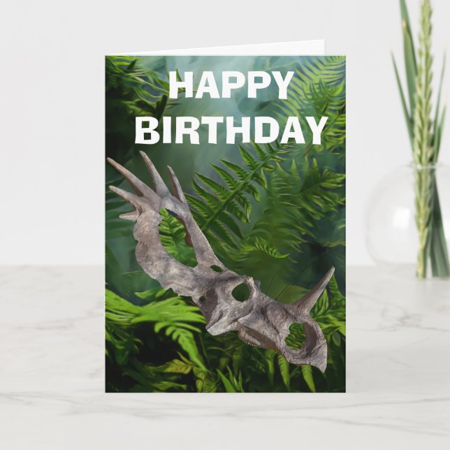 Dinosaur Skull Jussica PARTY  Card (Front)