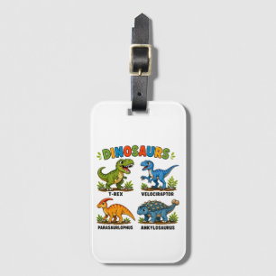 Dinosaur Species Learning for Kids Luggage Tag