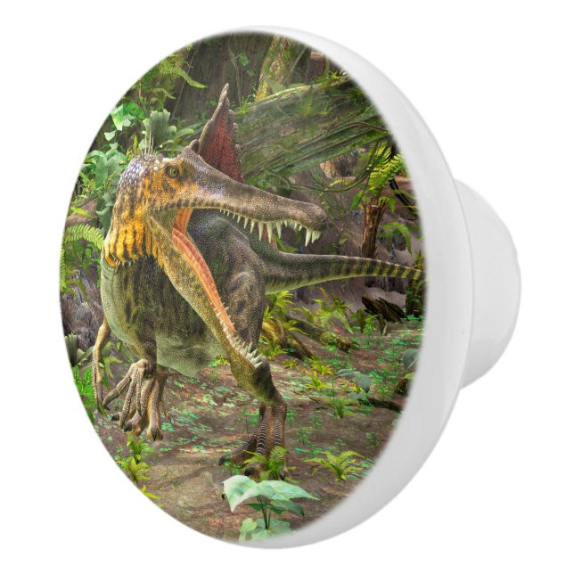Dinosaur Spinosaurus Ceramic Knob (Right)