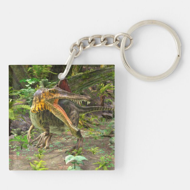 Dinosaur Spinosaurus Key Ring (Back)