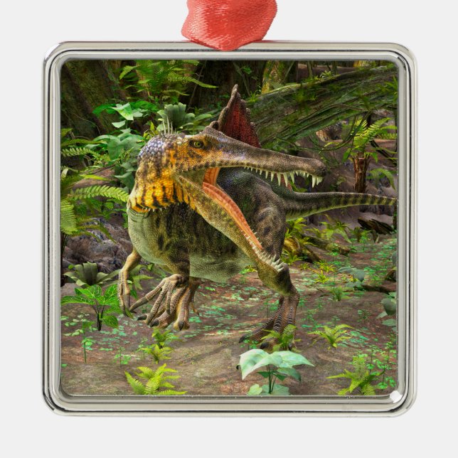 Dinosaur Spinosaurus Metal Tree Decoration (Front)