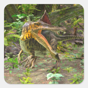 Dinosaur Spinosaurus Square Sticker