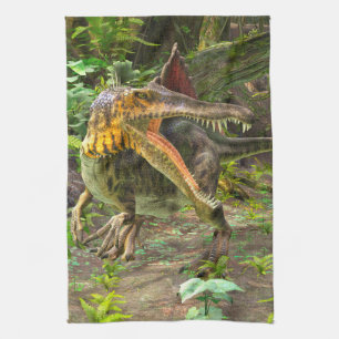 Dinosaur Spinosaurus Tea Towel
