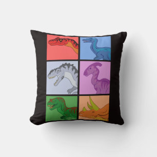 Dinosaur Squares Cushion