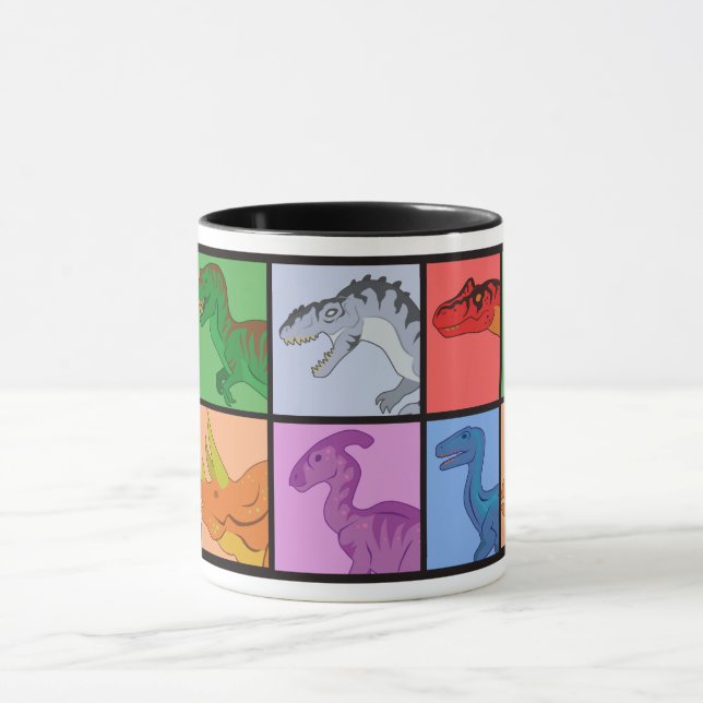 Dinosaur Squares Mug (Center)