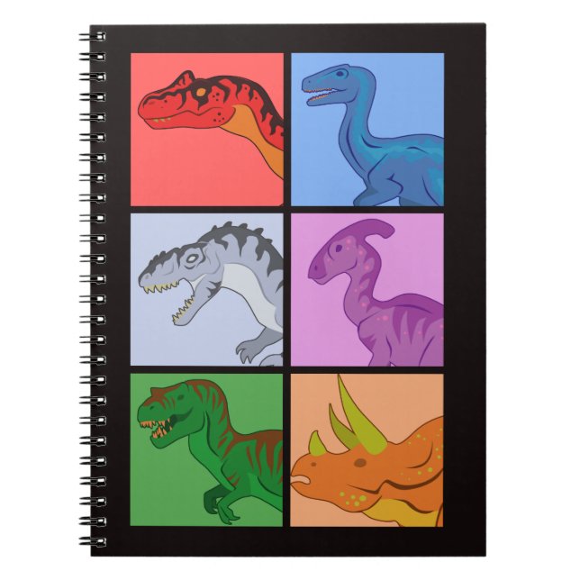 Dinosaur Squares Notebook (Front)
