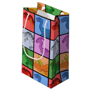 Dinosaur Squares Small Gift Bag