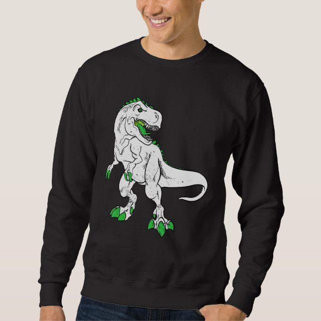 Dinosaur St Patricks Day  Boys Kids Toddler Irish  Sweatshirt (Front)