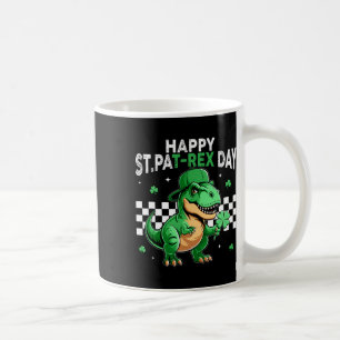 Dinosaur St Patricks Day Happy St Pat T Rex Day Bo Coffee Mug