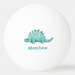 Dinosaur Stegosaurus First Name Ping Pong Ball