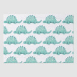 Dinosaur Stegosaurus Kids Birthday Tissue Paper<br><div class="desc">Dinosaur Stegosaurus Kids Birthday tissue paper.  Matching items available.  Original art from artists own illustrations. Please use the message me button below for help with further customisation and special requests.  © Zoe Chapman Design</div>