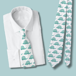 Dinosaur Stegosaurus Pattern Tie