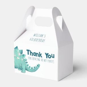 Dinosaur Stegosaurus Thank you Boys Birthday Party Favour Box