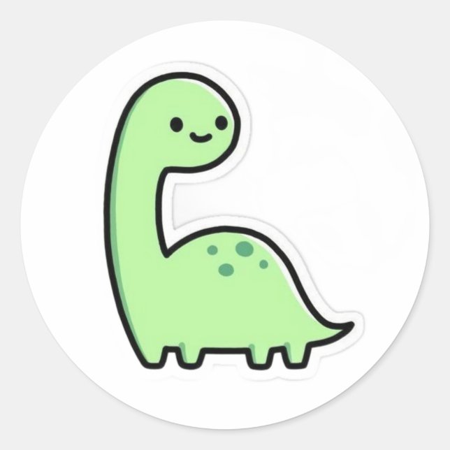 Dinosaur Sticker  (Front)