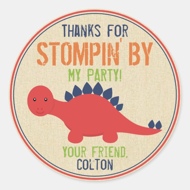 Dinosaur Stickers (Front)