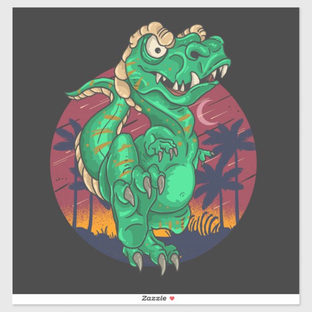  Dinosaur Stickers (Sheet)