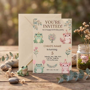 Dinosaur Stomp, Chomp and Roar! jungle birthday Invitation