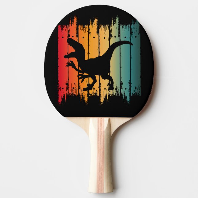 DINOSAUR SUNSET 2 PING PONG PADDLE (Front)