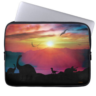 Dinosaur Sunset Laptop Sleeve