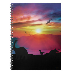 Dinosaur Sunset Notebook
