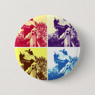 Dinosaur T-Rex 6 Cm Round Badge
