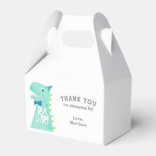 Dinosaur T Rex Birthday Thank You Favour Box