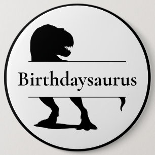Dinosaur T Rex Birthdaysauce Button