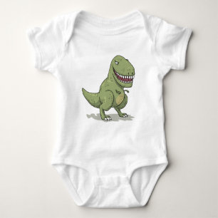 Dinosaur T Rex Cartoon Baby Bodysuit