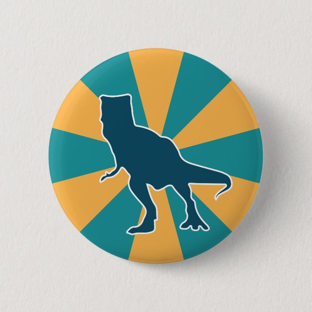 Dinosaur T-rex cartoon jurassic animal 6 Cm Round Badge (Front)