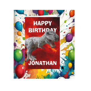 Dinosaur T Rex Children BIRTHDAY PARTY Card