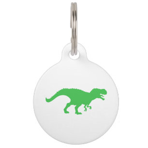 Dinosaur T-Rex - Choose background colour Pet Tag