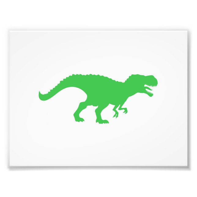 Dinosaur T-Rex - Choose background colour Photo Print (Front)