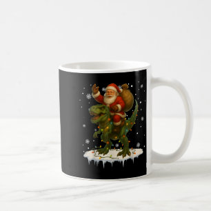 Dinosaur T Rex Christmas Santa Boys Men Girls Xmas Coffee Mug