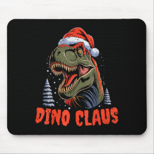 Dinosaur T-rex Christmas Tree Dino Claus Pajamas X Mouse Pad