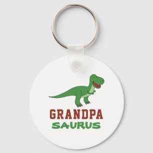 Dinosaur T-Rex Dino Granddad Abuelo Grandpasaurus Key Ring