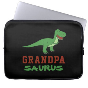 Dinosaur T-Rex Dino Granddad Abuelo Grandpasaurus Laptop Sleeve