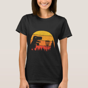 Dinosaur T-rex Disc Golf Player Sports Lovers  T-Shirt