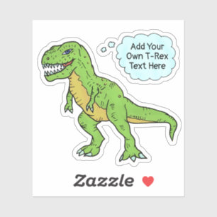 Dinosaur T Rex Doodle Custom Speech Bubble Quote