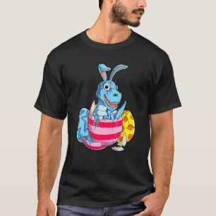 Dinosaur T Rex Easter Bunny Eggs Ears Funny Boys G T-Shirt