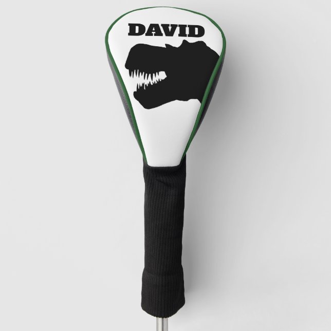 DINOSAUR T-REX FUNNY CUSTOM GOLF DRIVER COVER  (Front)