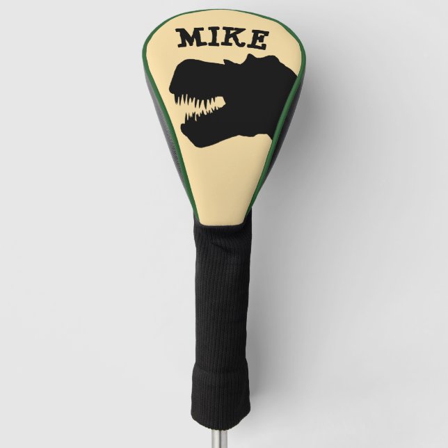 DINOSAUR T-REX GOLF DRIVER COVER PERSONALIZED (Front)