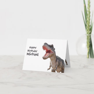 Dinosaur T-rex jurassic world card