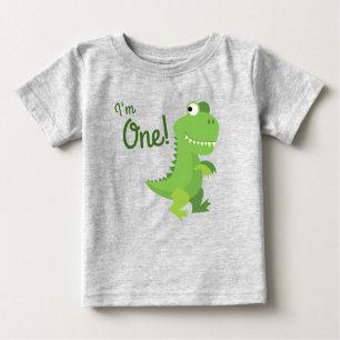 Dinosaur T-rex Kids 1st Birthday Dino Party Baby T-Shirt