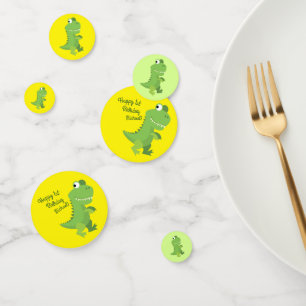 Dinosaur T-rex Kids 1st Birthday Dino Party Confetti
