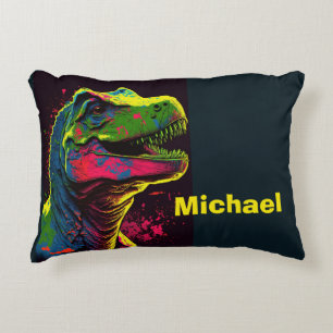 Dinosaur T Rex Kids Accent Pillow