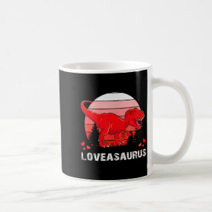 Dinosaur T Rex Loveasaurus Valentines Men Boys Kid Coffee Mug